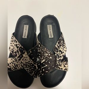 Steve Madden Calf Hair Slides